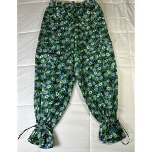 Diane von Furstenberg Utility Jazz Dot Green Cargo Pants DVF Target Sz. Medium